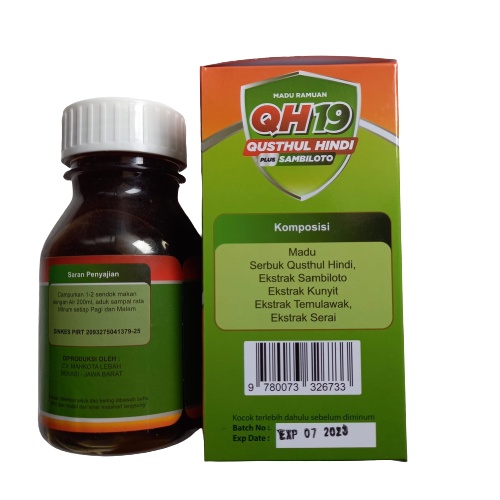 Madu Alami Qustul Hindi QH19 6 in 1 Mix Herbal 350gr