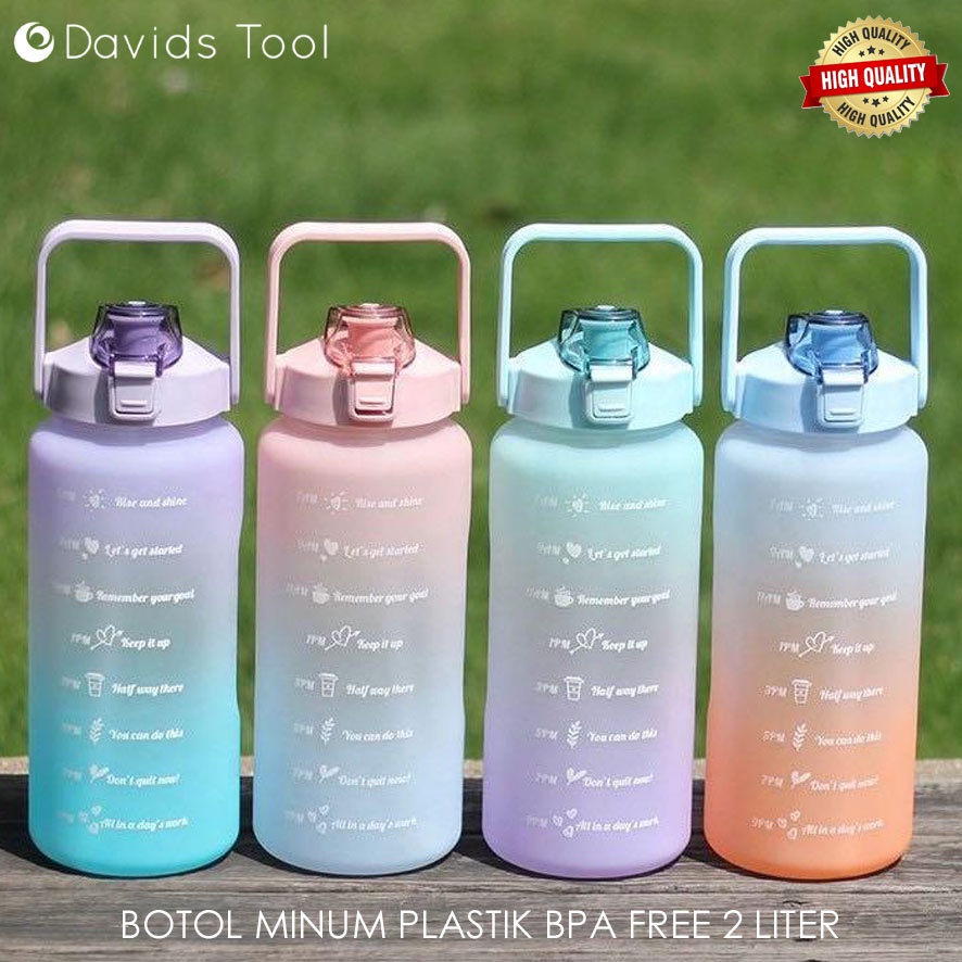 Botol Viral 2 Liter Ori Minum Bpa Free Tumbler Lucu Olah Raga