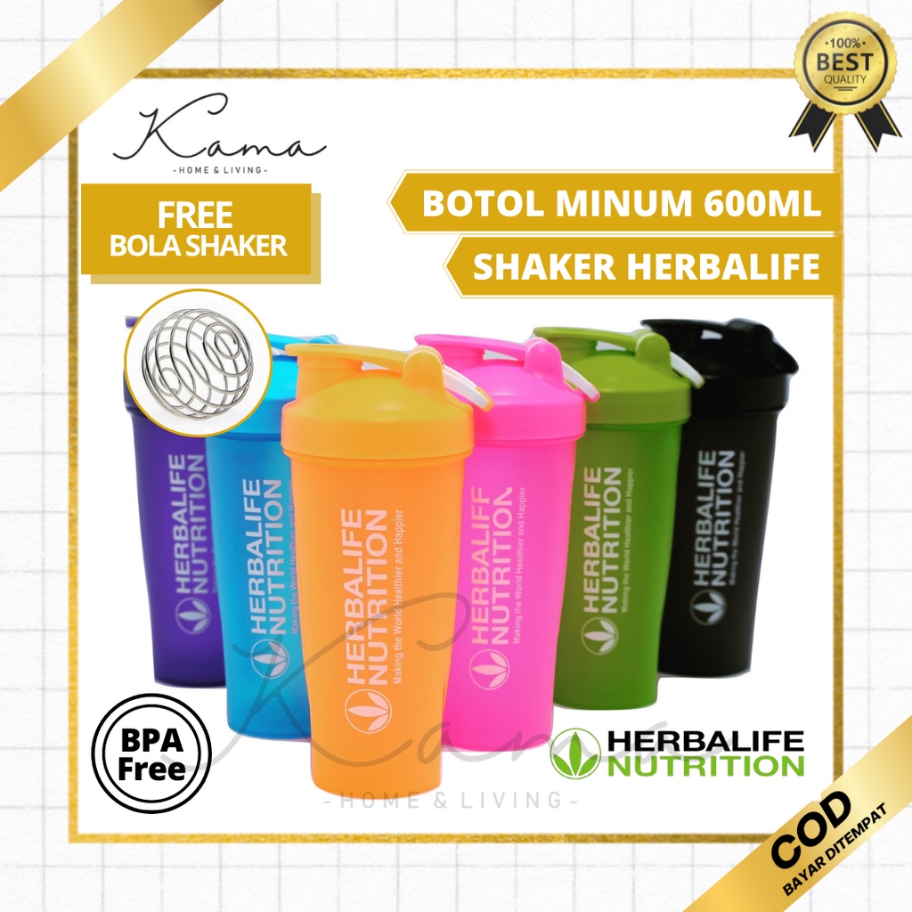 Botol Minum Shaker Herbalife Nutrition Herbal 600ml Original BPA Free