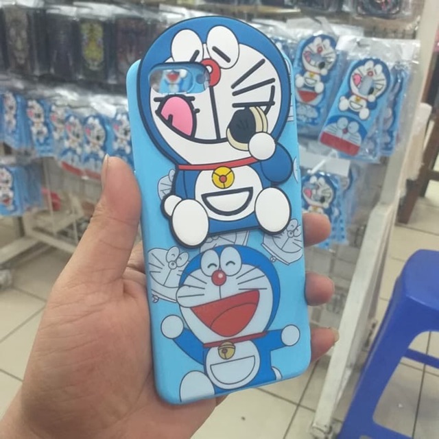 Case 4D Doraemon Oppo A3s /Karakter/Soft/Silicon/4D