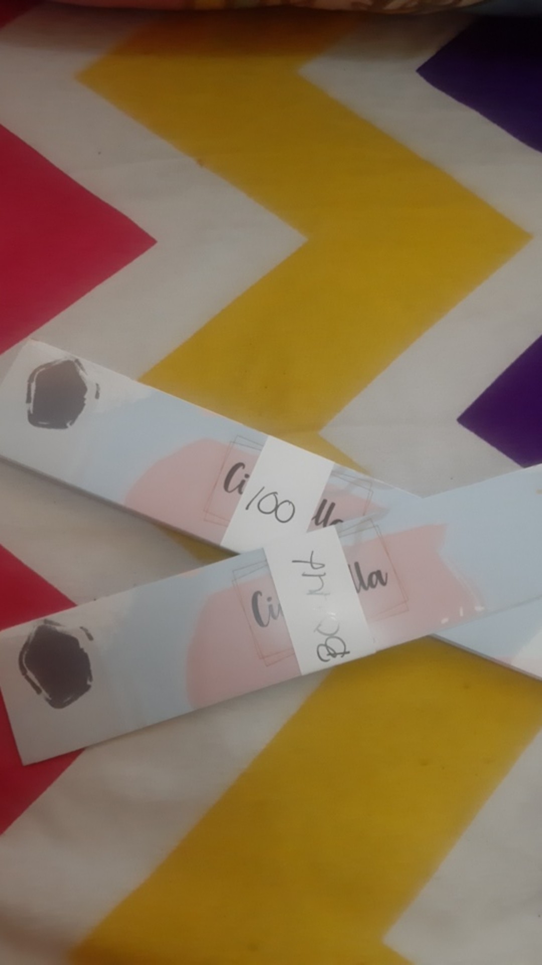 Roll Hijab Label Makanan Toples Kue Kering Motif Abstrak