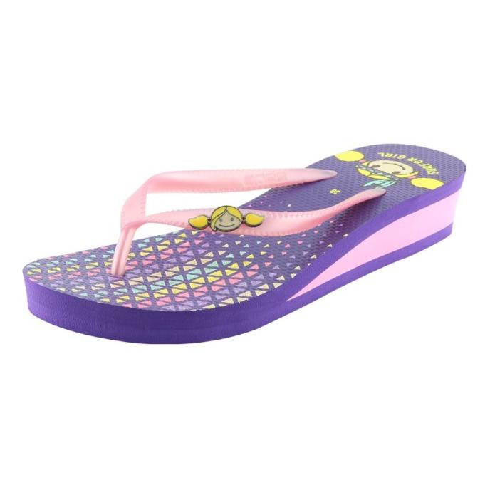 Sandal Wedges Wanita - Surfer Girl SG 483 Ungu PROMO