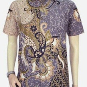 Jual Kemeja Batik Pria Kemeja Batik Pekalongan Hem Batik Pria Baju Batik Saloka abu