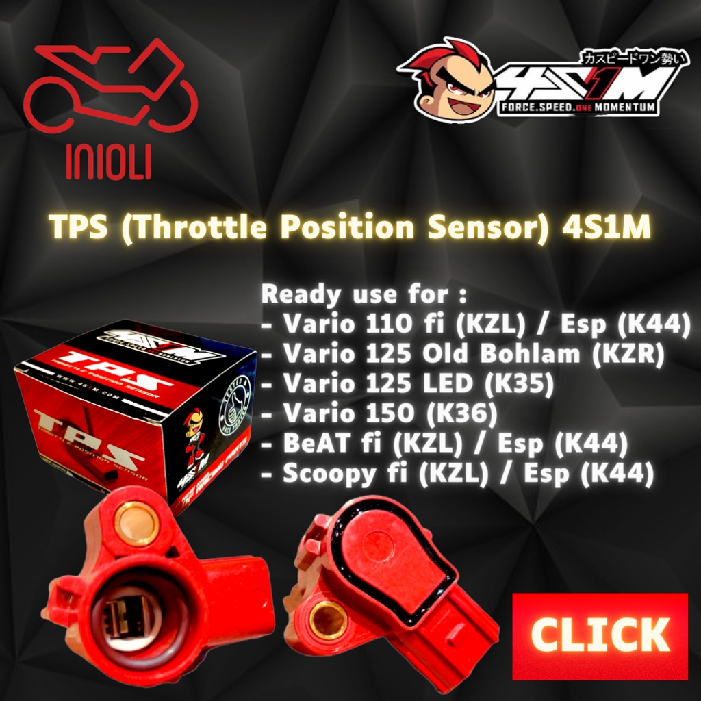 Jual TPS SENSOR 4S1M VARIO BEAT SCOOPY 110 FI ESP 125 BOHLAM 125 150