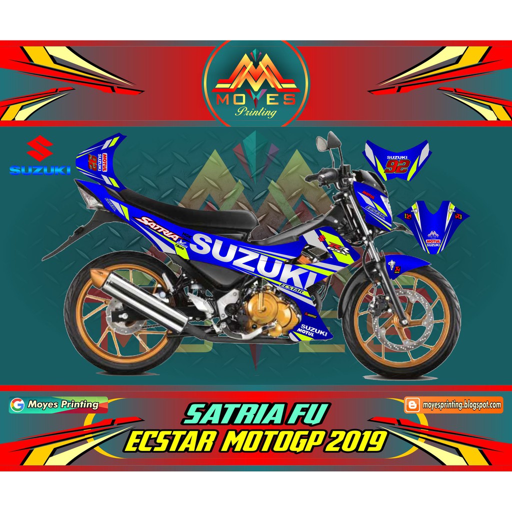 Sticker Motor Satria Fu Decal Suzuki Satria Fu Striping Satria Fu