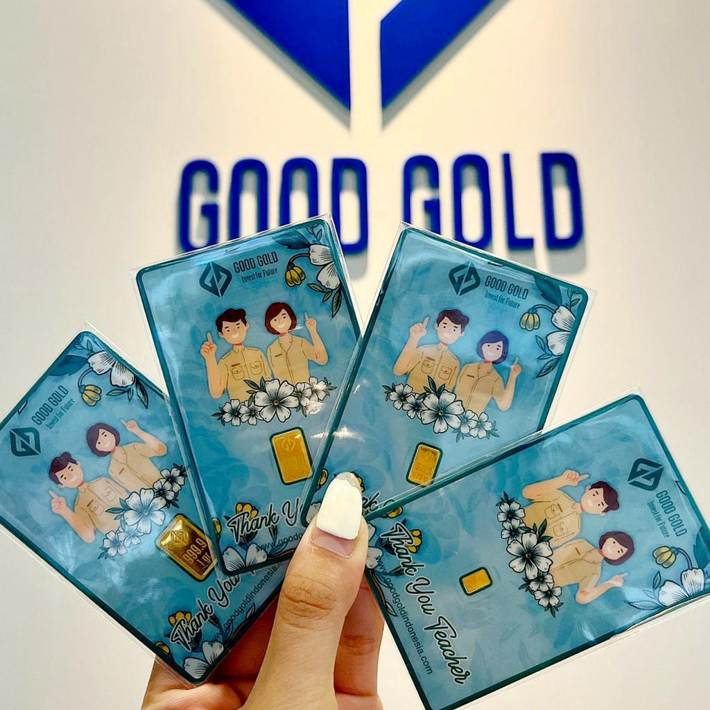 Logam Mulia Good Gold edisi Happy Graduation/ Emas Batangan seri Thank You Teacher/ Graduation Gift
