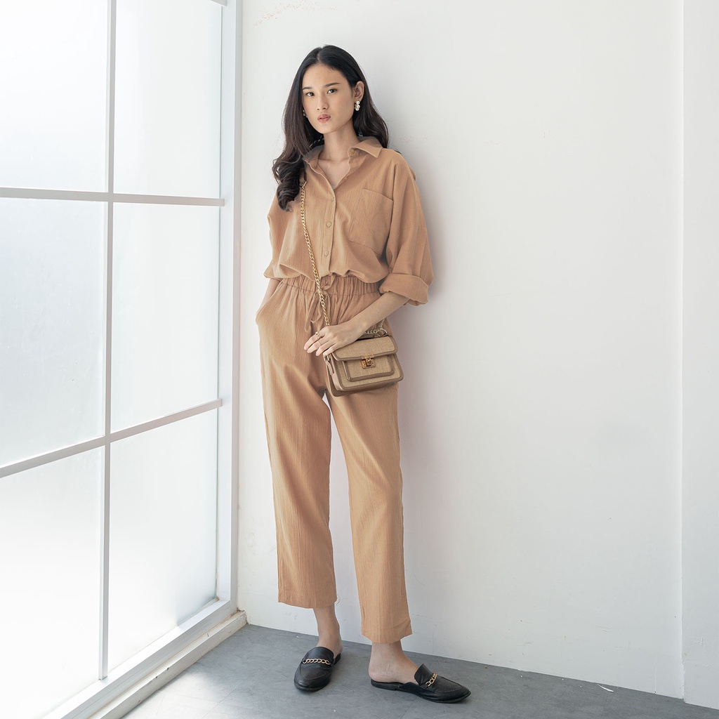 Silvertote Apparel Pakaian Wanita Rocco Set Pants-1