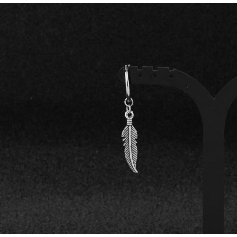 Anting Pria Wanita Tindik dan Jepit / Anting liontin Korea fashion