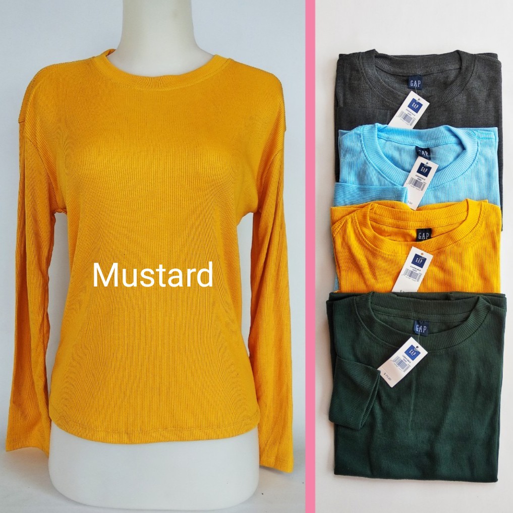 KAOS RIB WANITA LENGAN PANJANG PREMIUM Shopee Indonesia KAOS RIB WANITA LENGAN PANJANG PREMIUM Shopee Indonesia