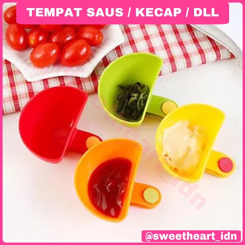 Tempat saus kecap mini jepit piring