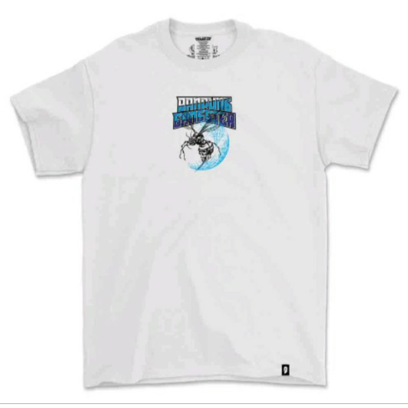 Tshirt bandung gangster BEE putih