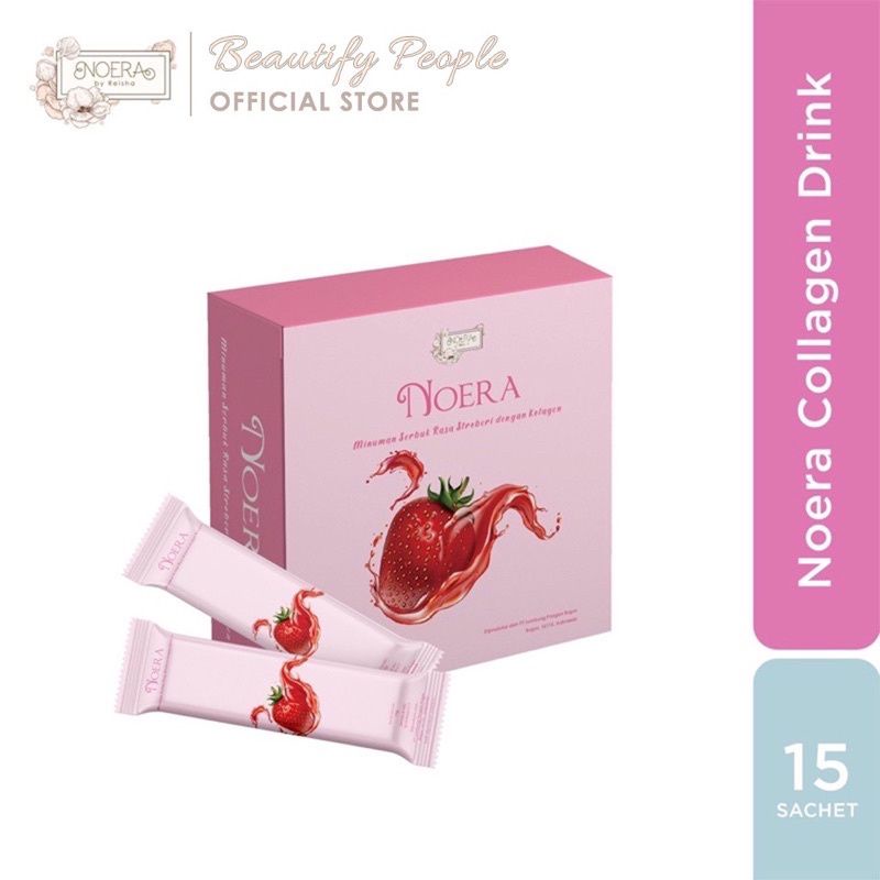 Noera Collagen Drink rasa strawberry