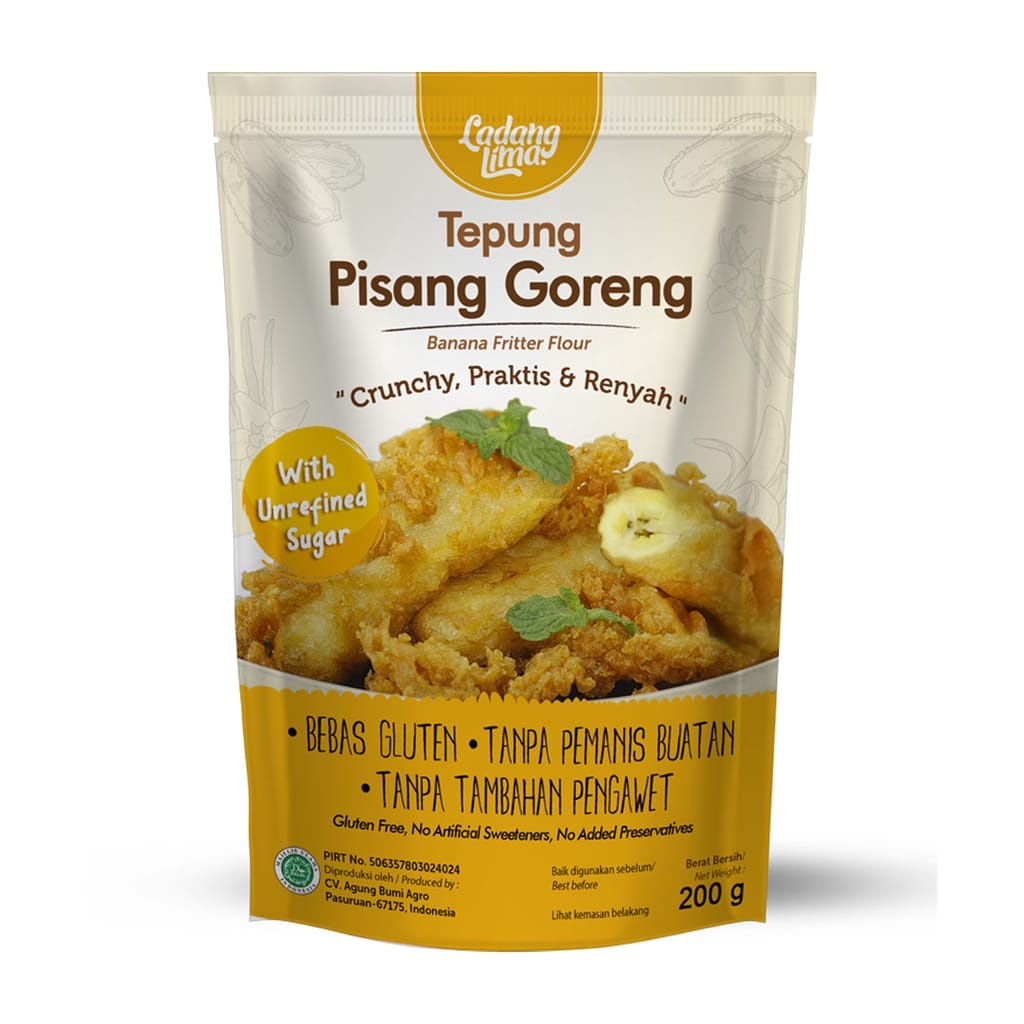

Ladang Lima Tepung Pisang Goreng 200gr Gluten Free