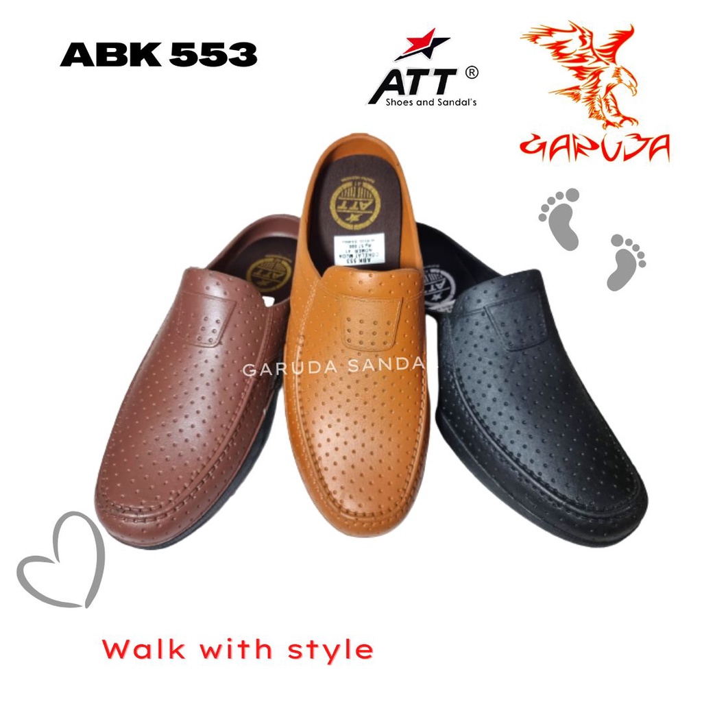 ATT ABK 553 Sepatu Selop Pria Casual Trendy Slip On