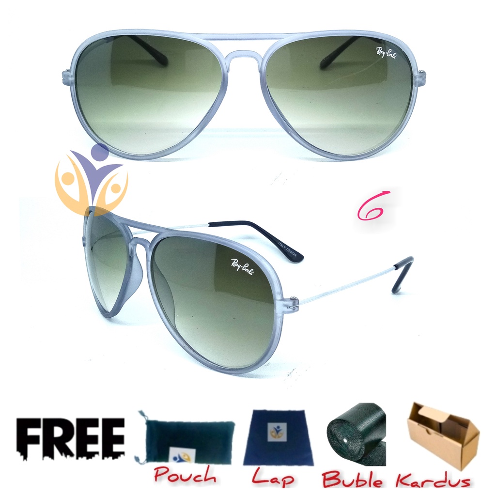 Kacamata hitam gradasi model Aviator Uv protection