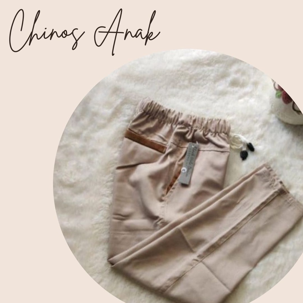 CELANA PANJANG ANAK CHINO NON RIB USIA 1-12 TAHUN DRILL