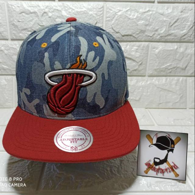 TOPI VINTAGE NBA MIAMI HEAT SECOND IMPORT