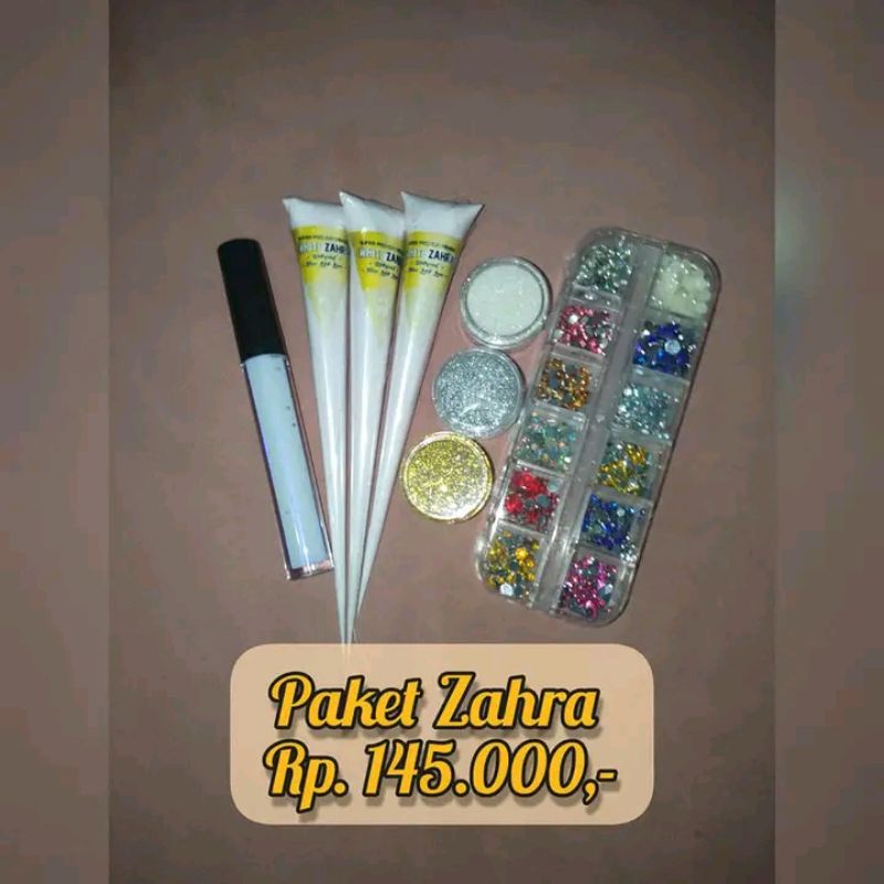paket zahra/white henna/henna putih/henna
