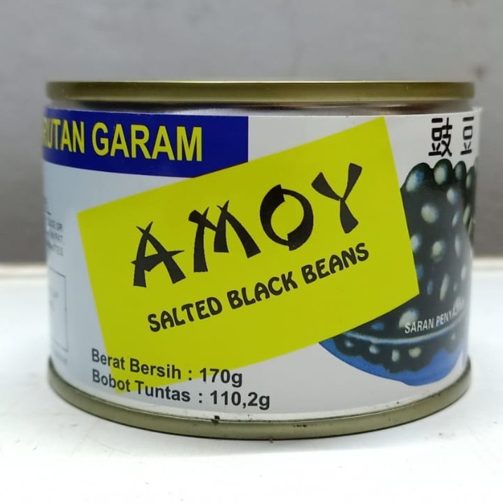 Amoy Tausi Salted Black Beans Kacang Hitam Kaleng 170g Pearl River Bridge Tausi Yang Jiang Tausi