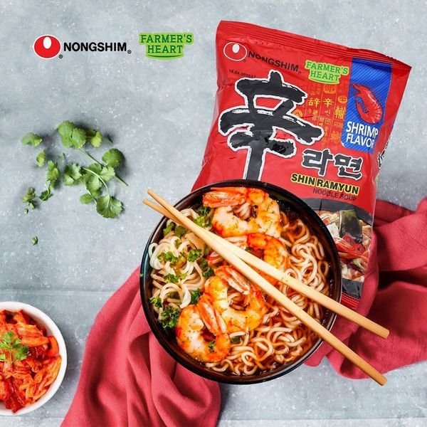 [HALAL] Nong Shim SHRIMP Shin Ramyun 120gr / NongShim Korean Noodle Rasa Udang