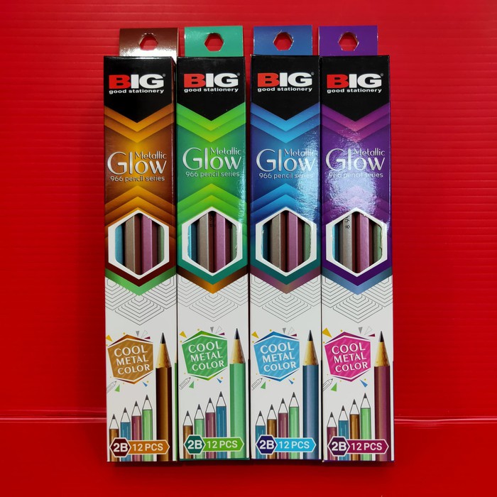 Pensil 2B 966 Metallic Glow BIG Ecer 1 Pcs