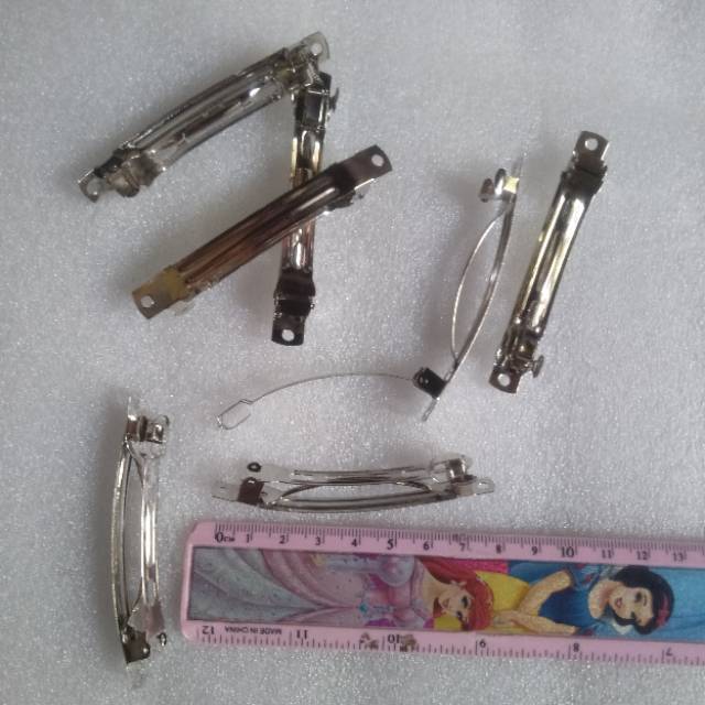 Bahan Jepit besi rambut jepit otomatis 8 cm/lusin