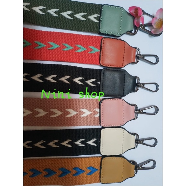 tali selempang longchamp Strap motif