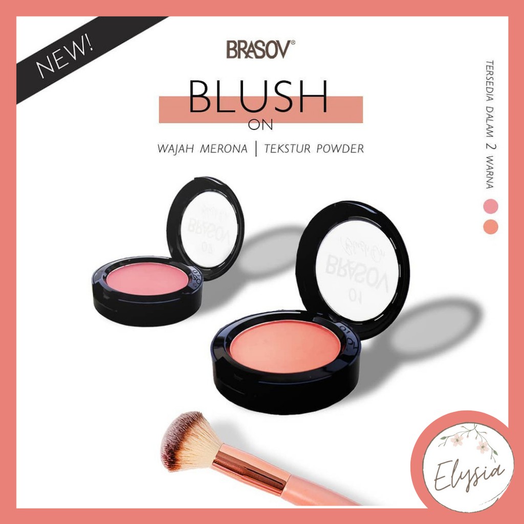 BRASOV Blush On Shade 01 &amp; 02 Pigmented Perona Pipi BPOM