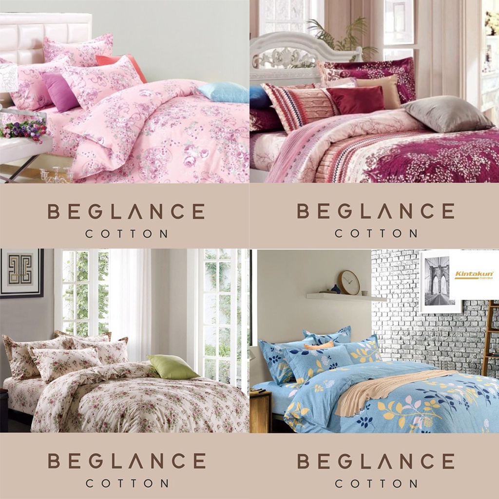 Sprei Fitted Kintakun Beglance Cotton Tinggi 30 Seprai Murah Ukuran 120x200 Single Seprai Kintakun