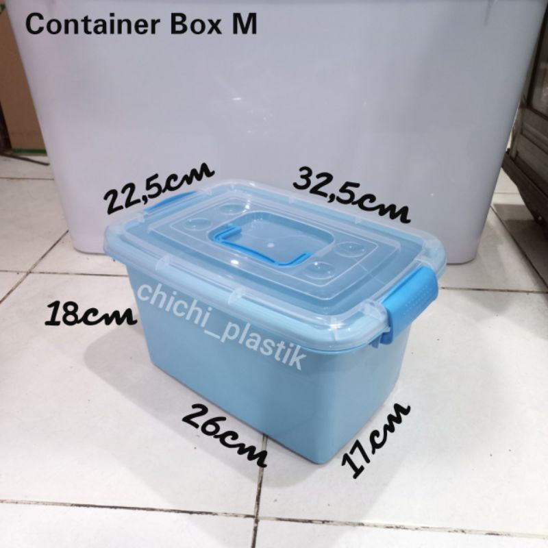 BOX CONTAINER M 10lt  / TEMPAT PENYIMPANAN BARANG SERBAGUNA BOX