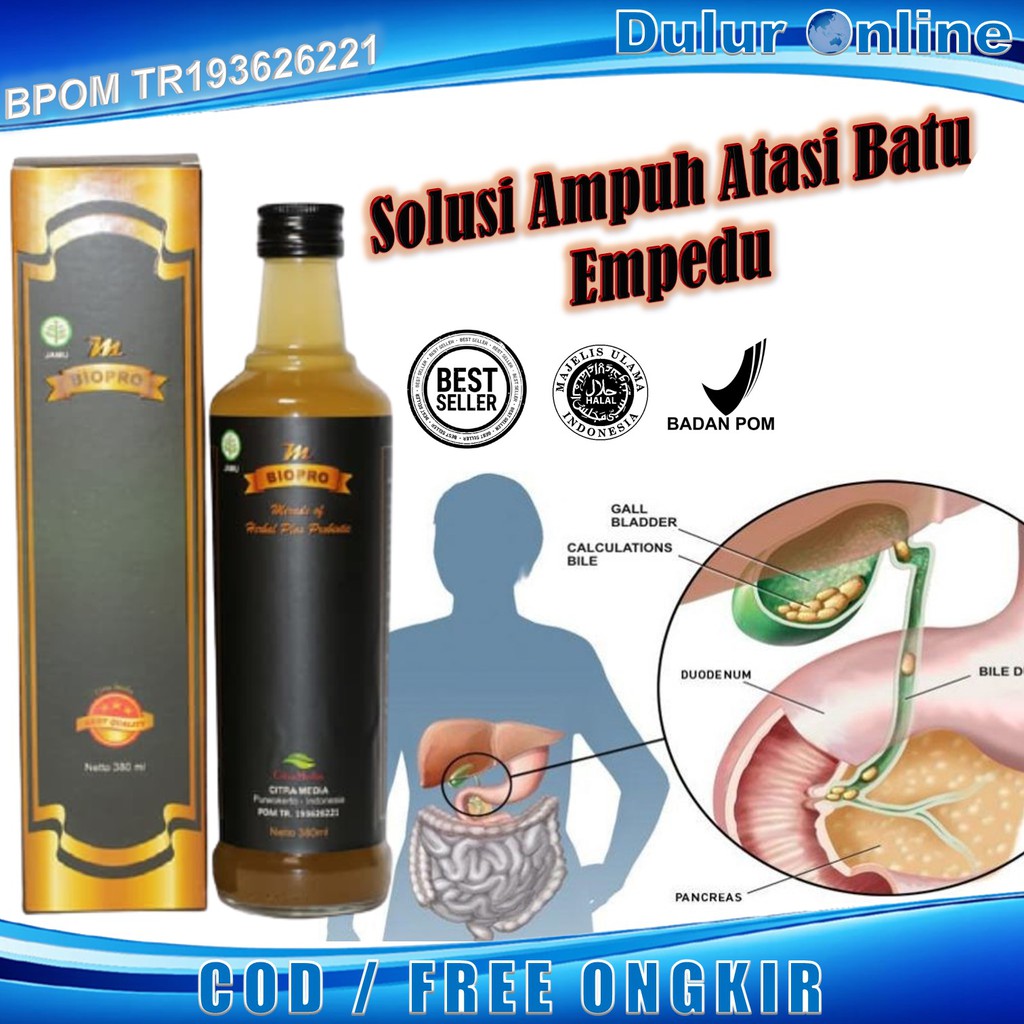OBAT BATU EMPEDU HERBAL - BATU GINJAL - PENGHANCUR BATU EMPEDU - KENCING BATU - M BIOPRO HERBAL BPOM