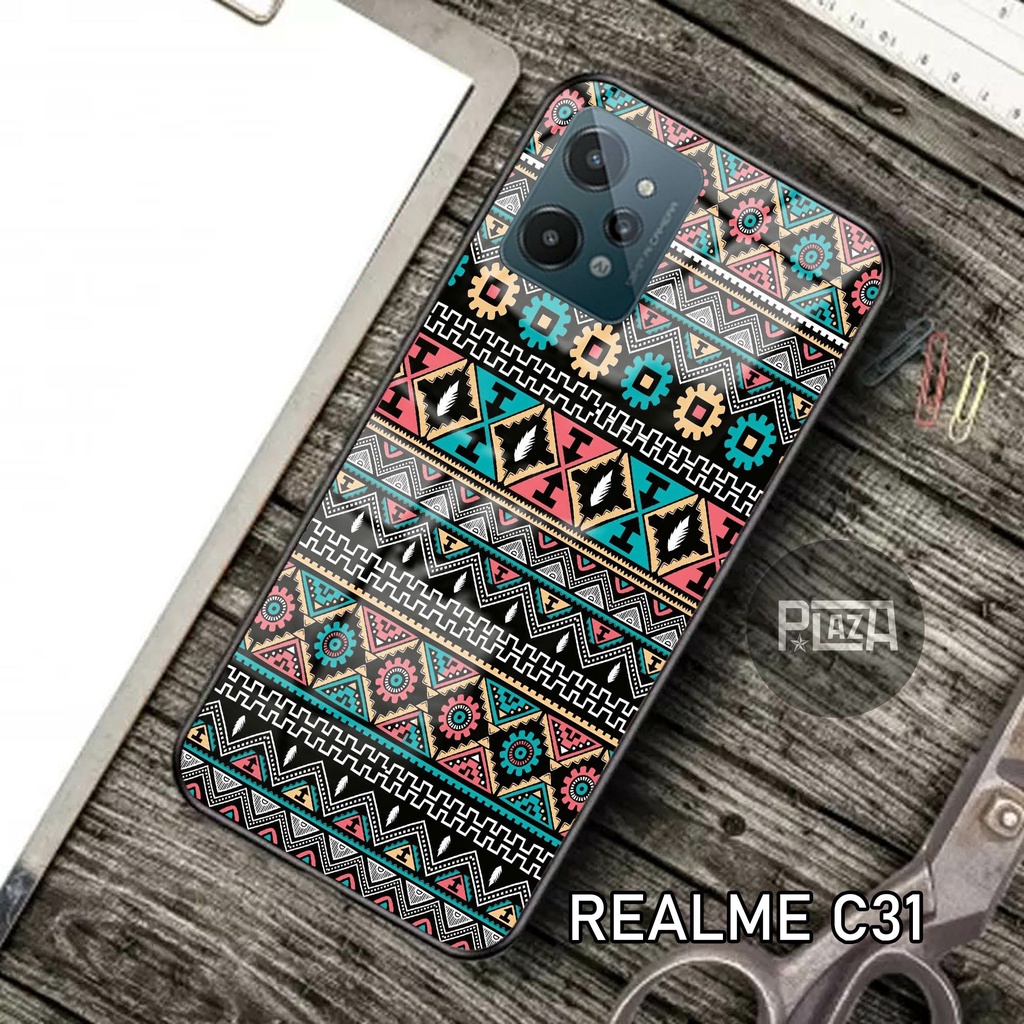 Softcase Glass Kaca [K55] REALME C31 Terbaru Casing Handphone-Pelindung Handphone