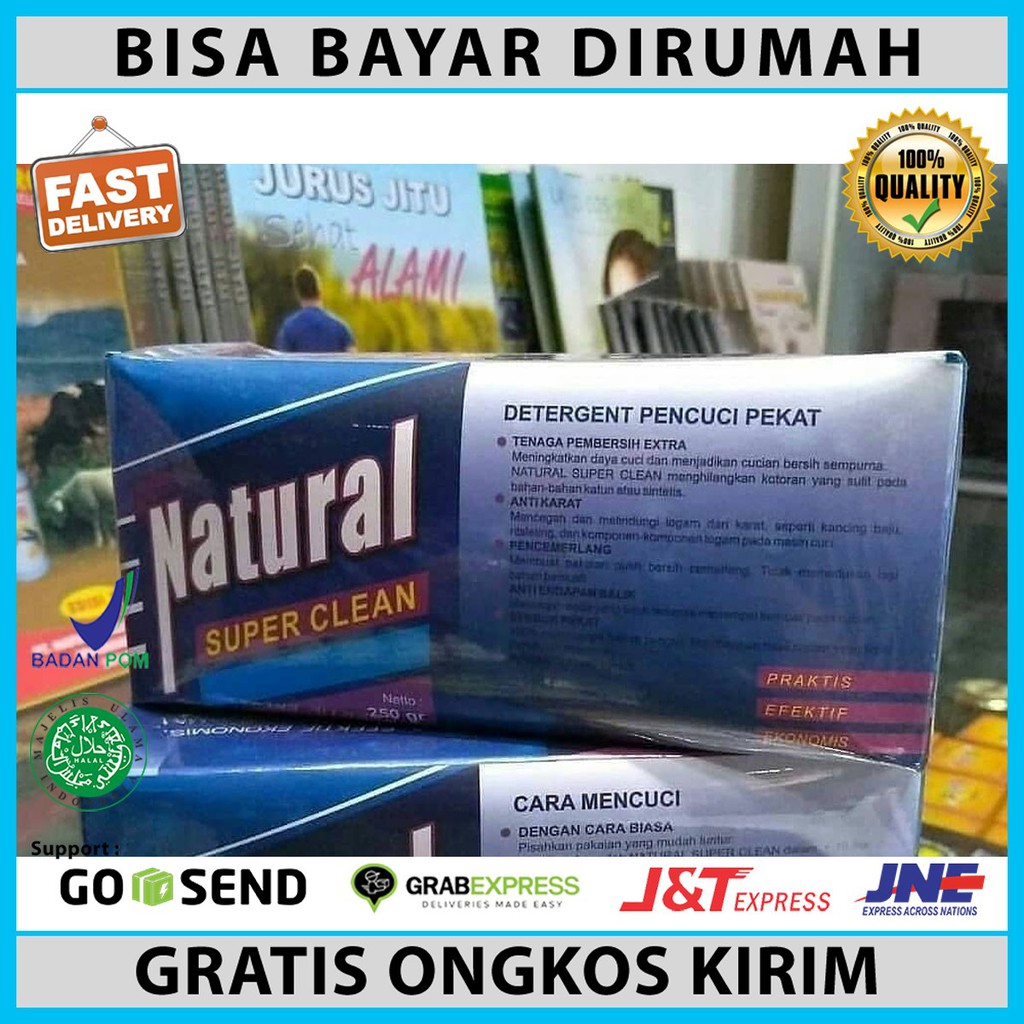 

Natural Super Clean 250 gr - Motto Detergent Bubuk - Deterjen Organik/alby_herbal_jakarta