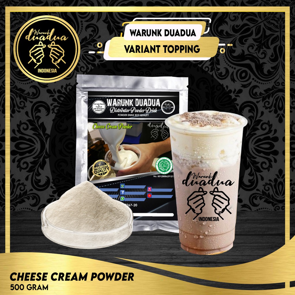 Jual Cheese Cream Powder 500g / Topping Minuman Enak 500 Gr | Shopee ...