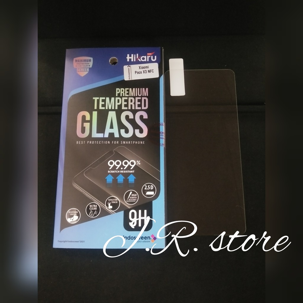 HIKARU BENING TEMPERED GLASS XIAOMI POCO X3 PRO / POCO X3 GT / POCO X3 NFC