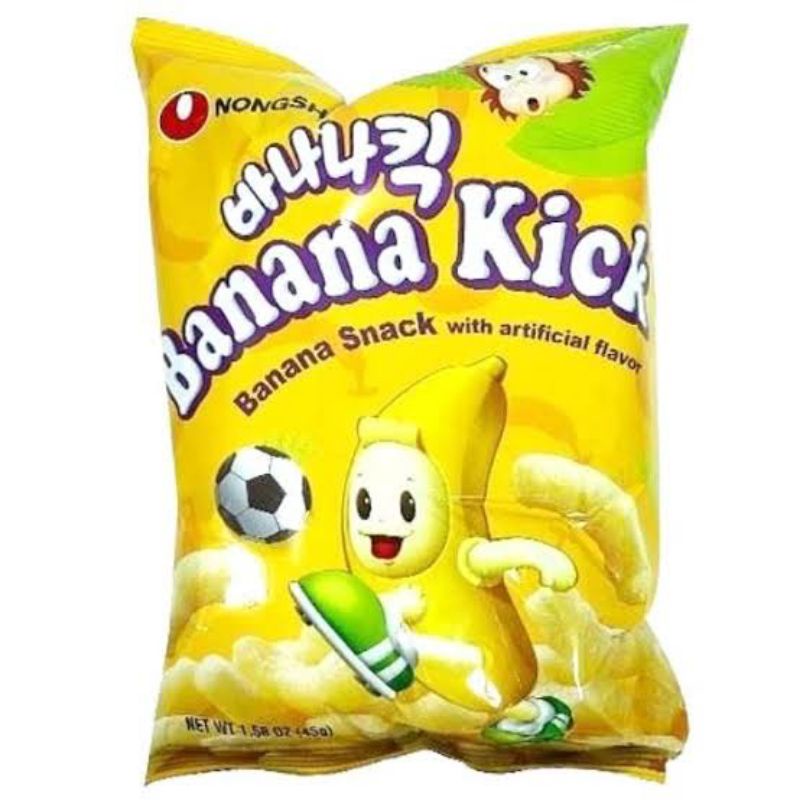 Jual NongShim Snack Banana Kick Rasa Pisang Makanan Ringin Ala Korea
