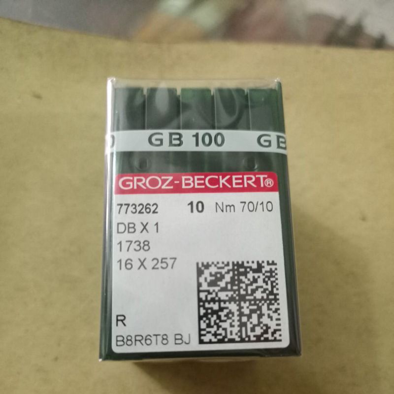 jarum groz beckert DB x 1 nomor 10 isi 10 batang jarum