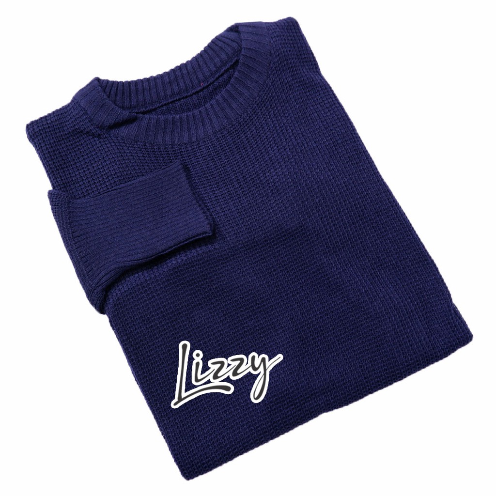 Roundhand sweater FREE ONGKIR BY LIZZY-navy