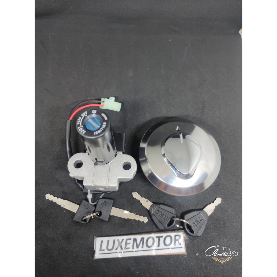 KUNCI KONTAK SET PLUS TUTUP TANGKI VERZA 150 CB150R MEGA PRO LAMA NEW TIGER LAMA TIGER REVO NON ORI