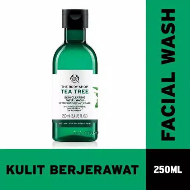Tea tree facial wash boDY shop