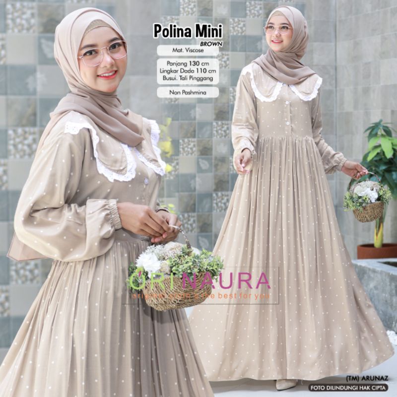 Baju Muslim Wanita Polina Mini Dres By Ori Naura