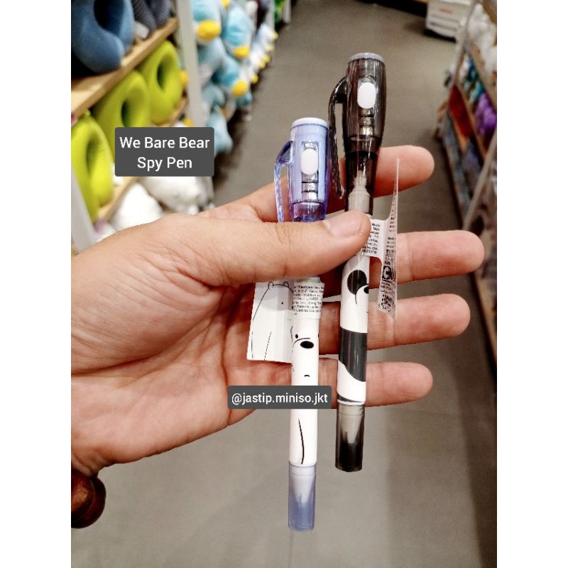 MINISO 🆕 WE BARE BEAR Spy Pen / Pulpen pengintai