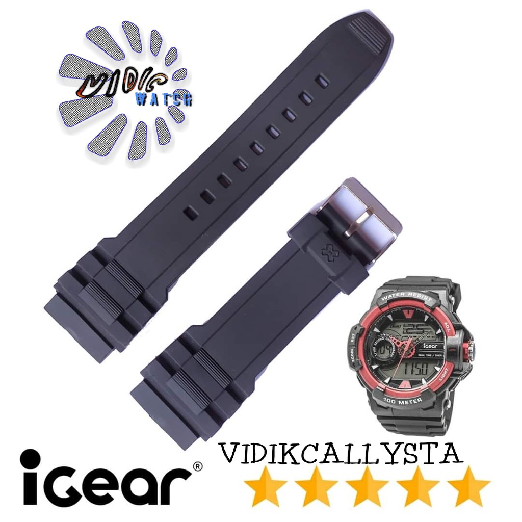 igear i64 strap tali Jam Tangan igear i64-1938 / i64-1948 / i64-1968Rubber Karet jam