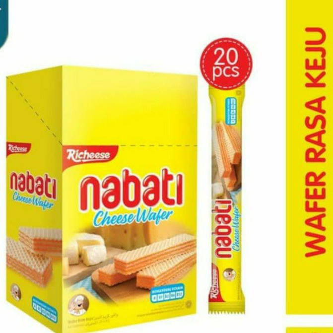 

Richeese Nabati Wafer 150gr (20×7,5g) Pasar segar depok