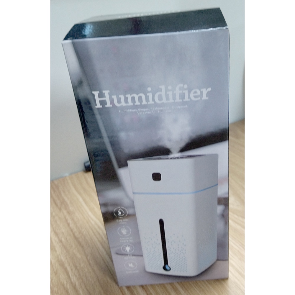 Air Humidifier Aromatherapy Oil Diffuser RGB Night Light 1000ml - HUMI KS-600 - White