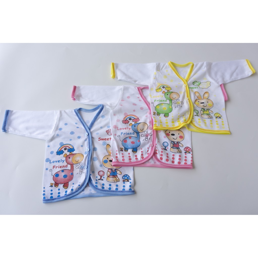 3Pcs Baju Bayi lengan Panjang newborn baju Panjang