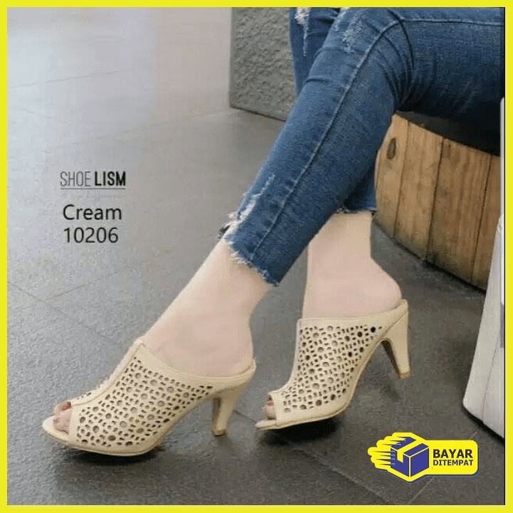11Emo1138 Ssi Emory Kabaya Heels Wanita Import Batam If160 Hak Ta PQ108 Sandal High Heels Laser Hn02