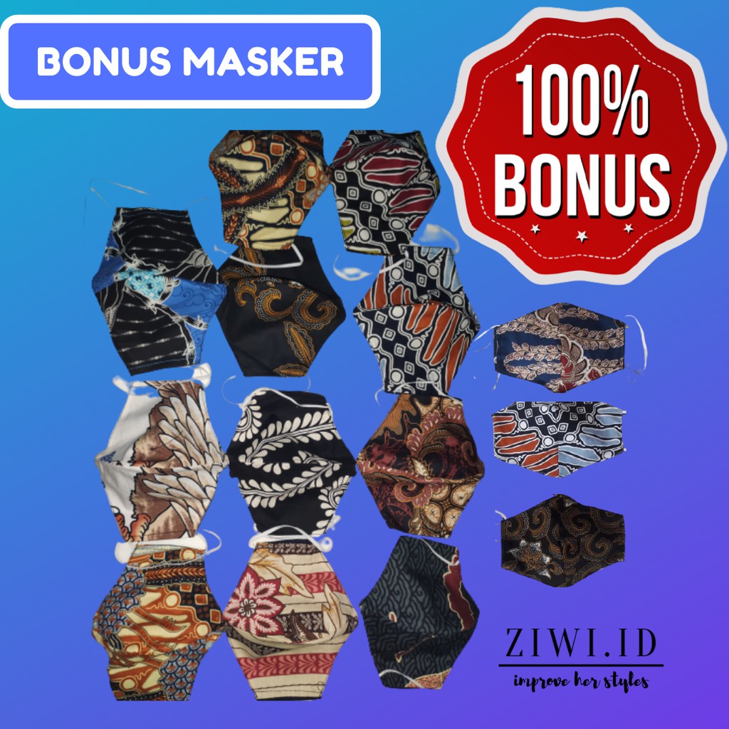 MASKER  HIJAB MASKER KAIN HIJAB MASKER KAIN MOTIF MASKER BATIK MASKER KESEHATAN MASKER TALI
