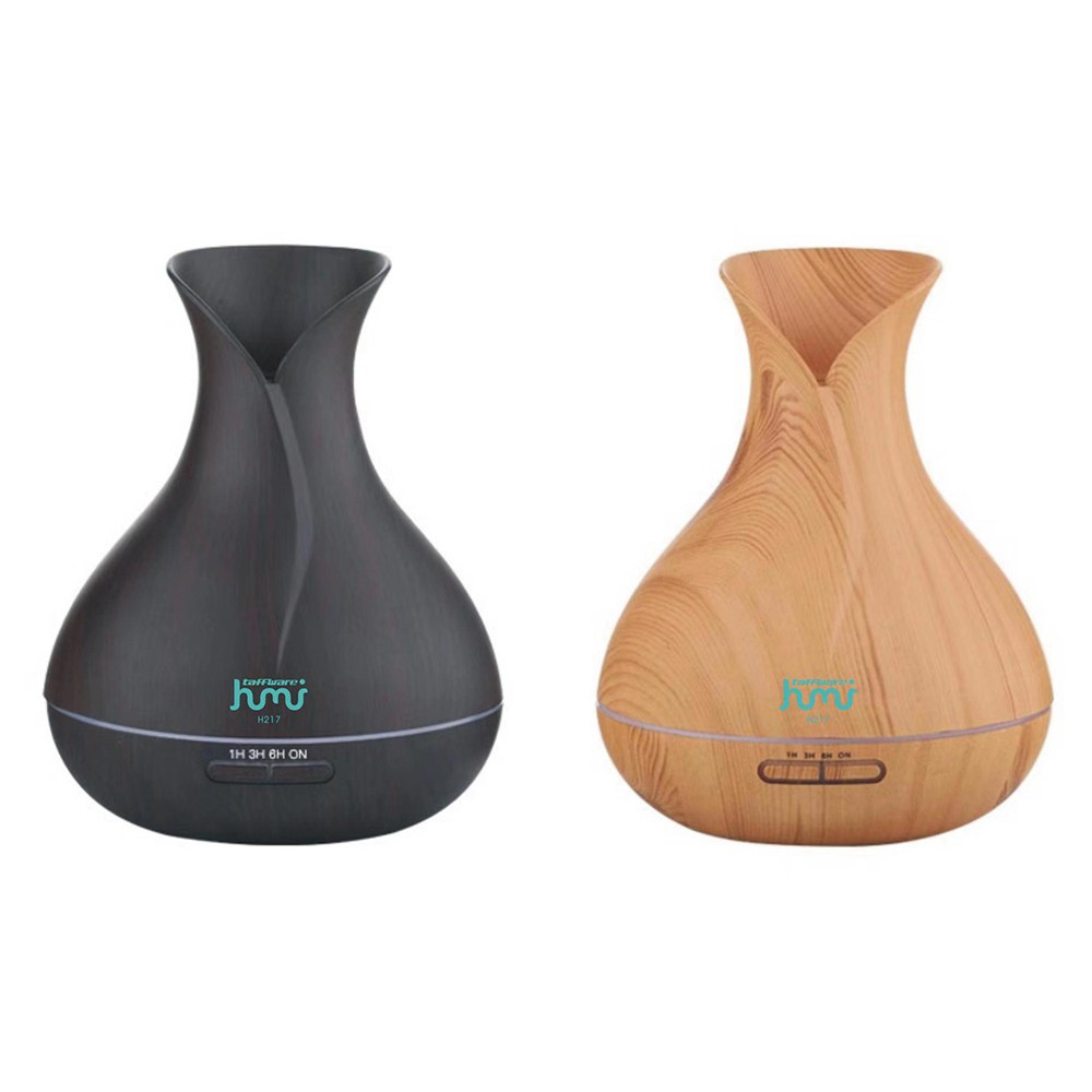 Real Pic Humidifier 400ml Aroma Aromatherapy Therapy Air Wooden Flower Pelembab Udara HUMI H217 Kayu