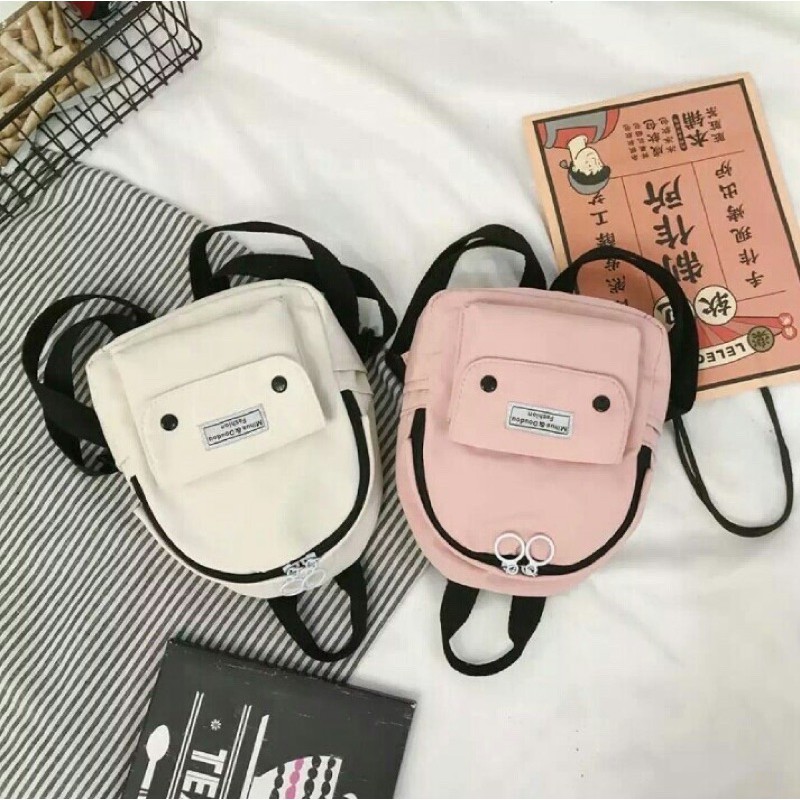 New Tas Ransel Mini MIHUA-HUA Bahan Codura Soft / Backpack mini / Tas Gandong